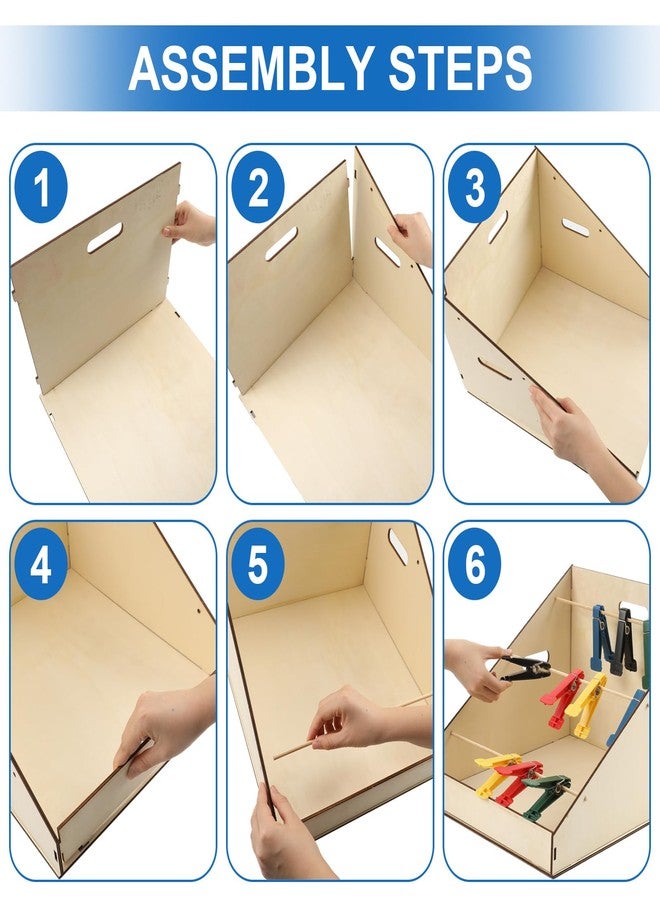 Poen مجموعة تمارين الضغط المتدرجة من بوين، 25 قطعة، لتمارين الأصابع واليد، مع حامل تخزين خشبي، أدوات تدريب مهني، مشابك يدوية لتقوية قبضة اليد. - Image 3